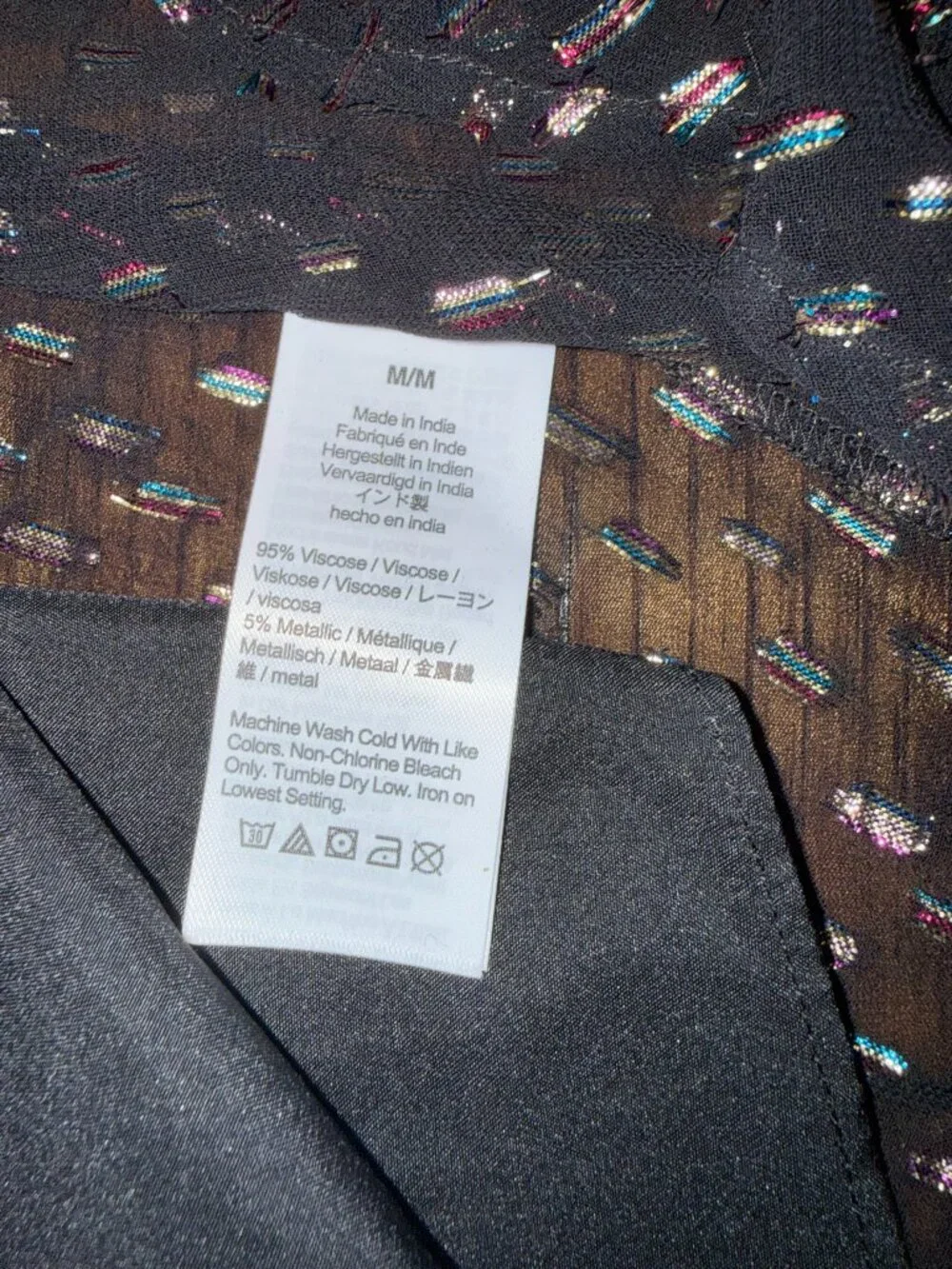 NWT J.Crew Blouse with Rainbow Lurex Dot